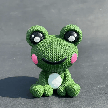 Crochet Frog 3D Toy